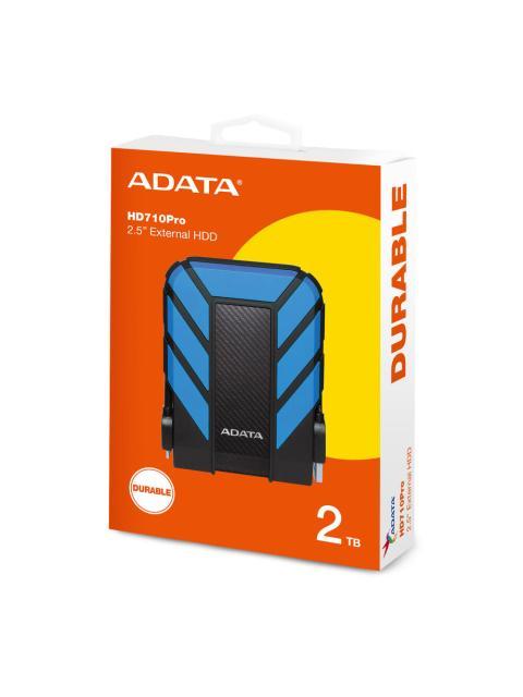 DISCO DURO EXTERNO ADATA HD710 PRO 2.5 2TB USB 3.0 NEGRO-AZUL A PRUEBA DE AGUA Y GOLPES - PARA MAC-PC - Imagen 5