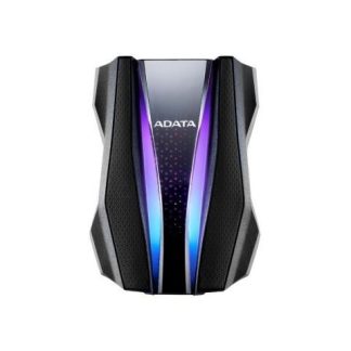 DISCO DURO EXTERNO ADATA HD770G RGB 2.5 2TB USB NEGRO A PRUEBA DE AGUA POLVO Y GOLPES