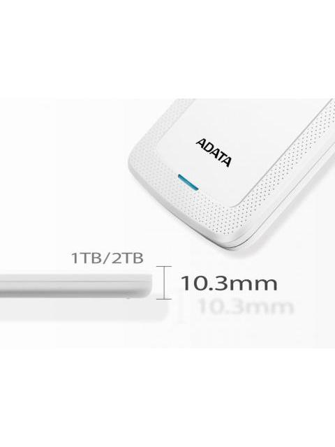 DISCO DURO EXTERNO ADATA HV300 2.5 1TB USB 3.1 BLANCO - PARA MAC-PC - Imagen 5