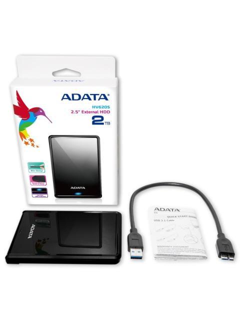 DISCO DURO EXTERNO ADATA HV620S 2.5 2TB USB 3.1 NEGRO - PARA MAC-PC - Imagen 5