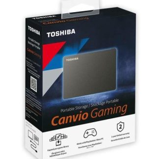 DISCO DURO EXTERNO TOSHIBA CANVIO GAMING 2.5 1TB USB NEGRO - PARA MAC-PC-PLAYSTATION-XBOX