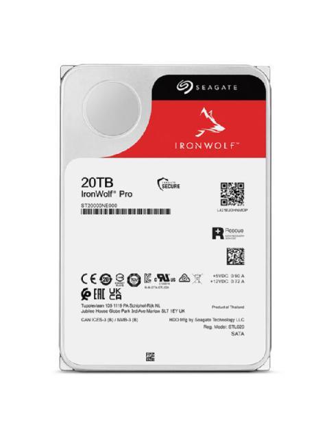 DISCO DURO PARA NAS SEAGATE IRONWOLF PRO 3.5 DE 1 A BAHIAS ILIMITADAS 20TB SATA III 6GBIT-S 7200RPM 256MB CACHE - Imagen 4