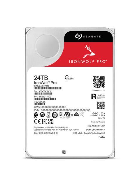 DISCO DURO PARA NAS SEAGATE IRONWOLF PRO 3.5 DE 1 A BAHIAS ILIMITADAS 24TB SATA III 6GBIT-S 7200RPM 512MB CACHE - Imagen 4