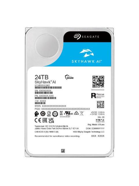 DISCO DURO PARA VIDEOVIGILANCIA SEAGATE SKYHAWK 3.5 24TB SATA III 6 GBIT-S 7200RPM 512MB CACHE - Imagen 4