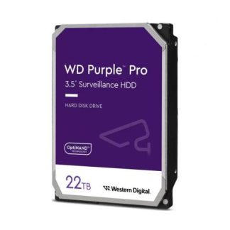 DISCO DURO PARA VIDEOVIGILANCIA WESTERN DIGITAL WD PURPLE PRO 3.5 22TB SATA III 6 GBIT-S 7200RPM 512MB CACHE