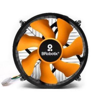 DISIPADOR BROBOTIX PARA CPU LGA 2200RPM 90MM AMARILLO-NEGRO 963005