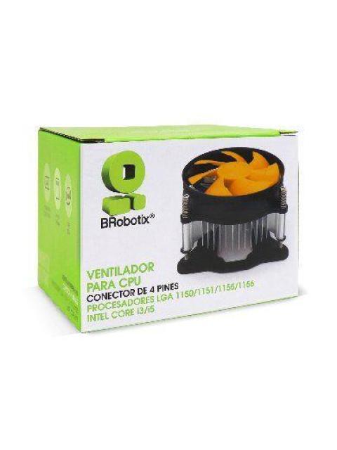 DISIPADOR BROBOTIX PARA CPU LGA 2200RPM 90MM AMARILLO-NEGRO 963005 - Imagen 3