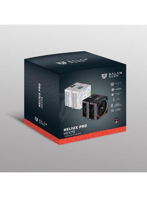 DISIPADOR CPU BALAM RUSH HELIUX PRO HEX75 120MM HASTA 2200RPM NEGRO - Imagen 4