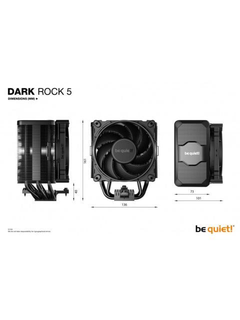 DISIPADOR CPU BE QUIET! DARK ROCK 5 120MM HASTA 2100RPM NEGRO - Imagen 8