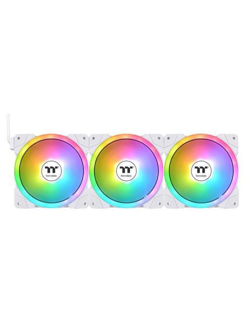 VENTILADOR THERMALTAKE SWAFAN EX12 ARGB SYNC 120MM 500 - 2000RPM BLANCO - 3 PIEZAS - Imagen 4