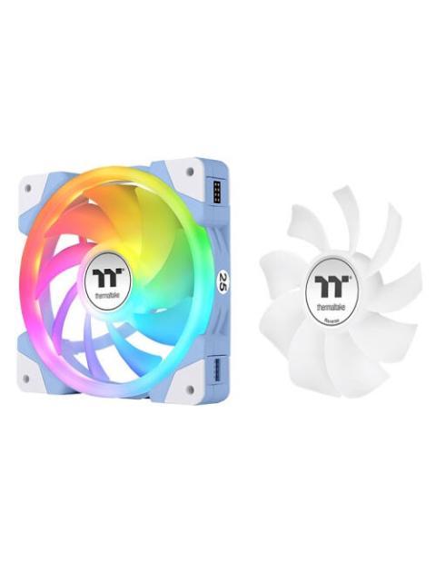 VENTILADOR THERMALTAKE SWAFAN EX12 120 MM 500 - 2000RPM BLANCO-AZUL - 3 VENTILADORES - Imagen 5
