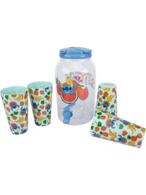 DISPENSADOR DE AGUA CON VASOS MULTICOLOR STITCH - Imagen 3