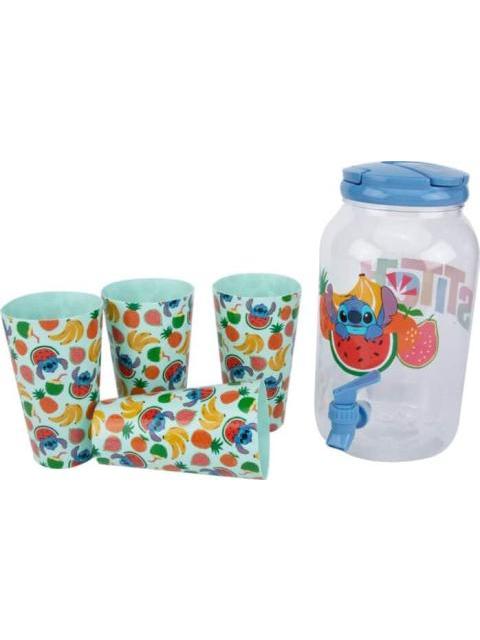 DISPENSADOR DE AGUA CON VASOS MULTICOLOR STITCH - Imagen 4
