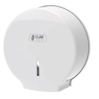DISPENSADOR DE PAPEL HIGIENICO MINI INNOVA COLOR BLANCO PARA ROLLO INDUSTRIAL 250MM MAX