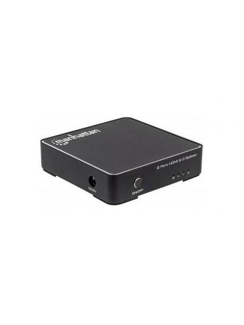 MANHATTAN VIDEO SPLITTER HDMI 2 PUERTOS NEGRO - Imagen 2