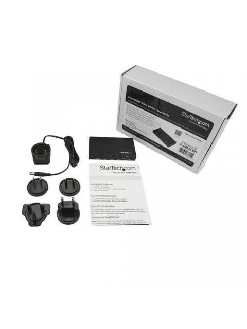 STARTECH VIDEO SPLITTER HDMI 2 PUERTOS HDMI NEGRO - Imagen 2