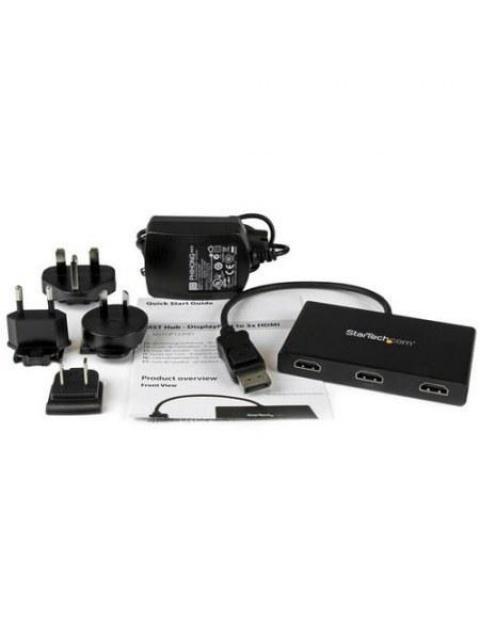 STARTECH CONVERTIDOR DISPLAYPORT - 3X HDMI HUB MST DP 1.2 NEGRO - Imagen 5