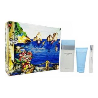 DOLCE & GABBANA LIGHT BLUE SET DE 3 PZ CON MINI PARA MUJER