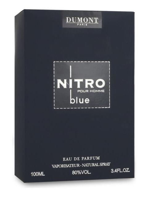 DUMONT NITRO BLUE EDP 100ML SPRAY DULCE ESPECIADO AMADERADO HOMBRE - Imagen 3