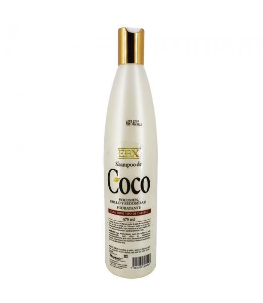 EBX SHAMPOO DE COCO 475 ML VOLUMENBRILLO Y SEDOSIDAD HIDRATANTE MEGAMIX