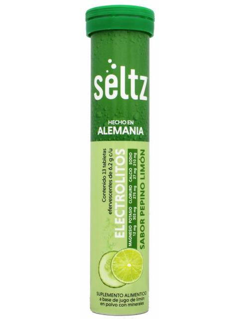 ELECTROLITOS PEPINO LIMON EFERVESCENTE 13 TAB SELTZ