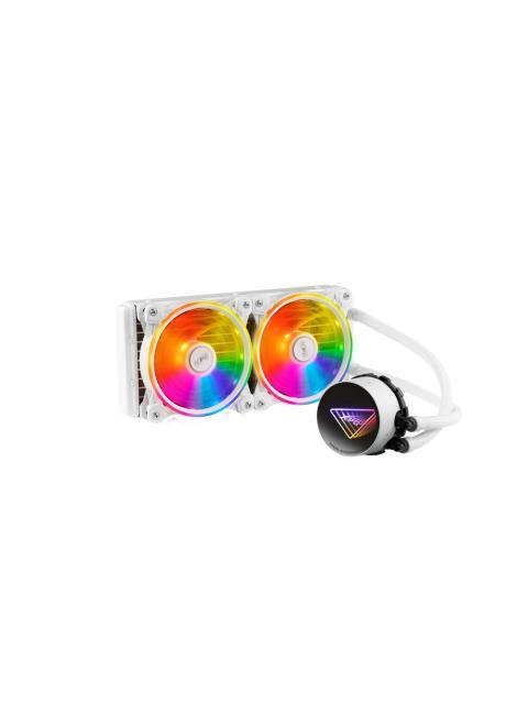 ENFRIADOR LIQUIDO XPG LEVANTE X 240. VENTILADORES ARGB 120 MM. RADIADOR ALUMINIO 240MM. INTEL LGA 1700 1200 115X Y AMD AM5 AM4. LEVANTEX240WHCWW