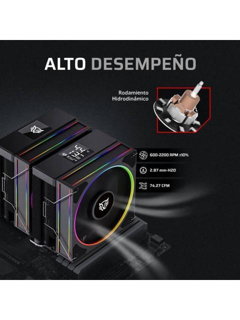 ENFRIAMIENTO DE AIRE BAMLAM RUSH HELIUX PRO HEX65 SISTEMA DE ENFRIAMIENTO DE AIRE DISPLAY DIGITAL - Imagen 4
