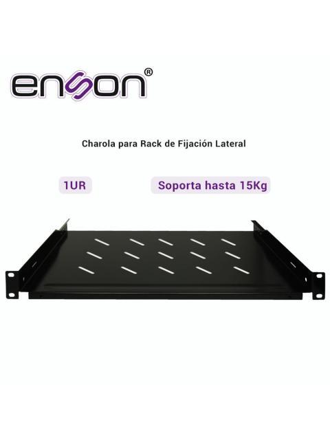 ENSON CHAROLA DE FIJACION LATERAL 1U HASTA 15KG NEGRO - Imagen 3