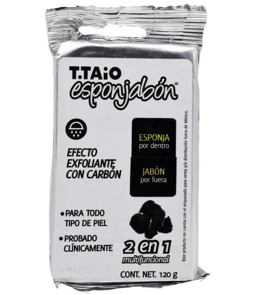 ESPONJABON CARBON ACTIVADO 120 G TTAIO