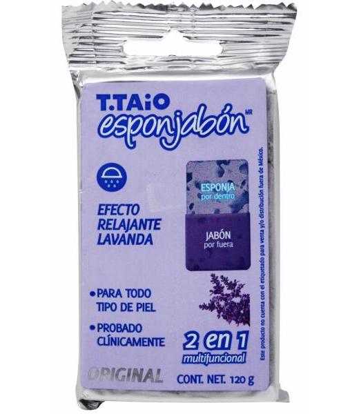 ESPONJABON CON LAVANDA 120 G TTAIO