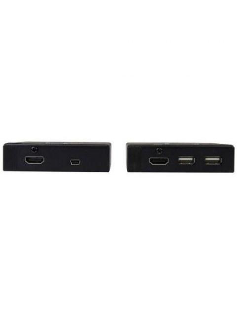 STARTECH EXTENSOR HDMI POR CABLE CAT6 CON HUB USB DE 4 PUERTOS 50M NEGRO - Imagen 3