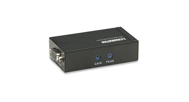 MANHATTAN EXTENSOR DE AUDIO Y VIDEO HASTA 300M VGA CAT5-5E-6 - Imagen 4