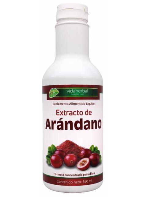 EXTRACTO DE ARANDANO 650 ML VIDA HERBAL
