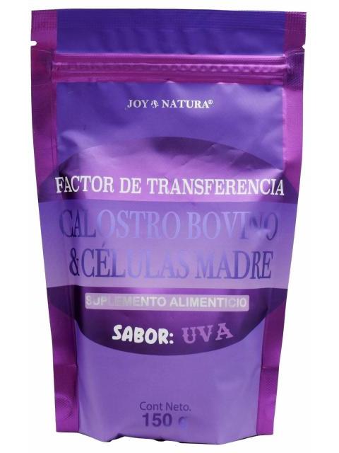 FACTOR DE TRANSFERENCIA CALOSTRO BOVINO Y CELULAS MADRE UVA 150 G