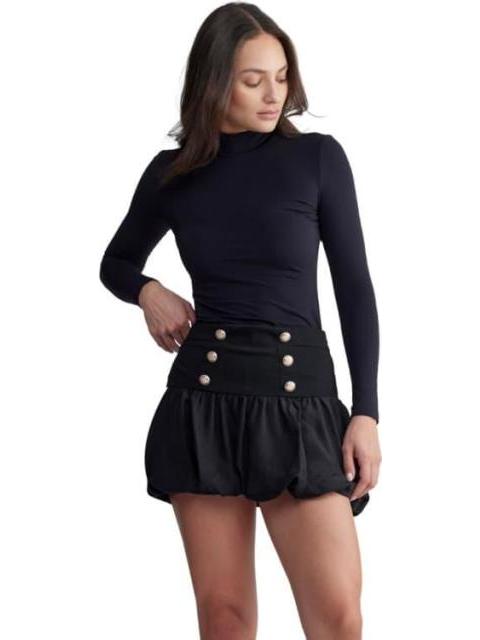 FALDA CINTURA ALTA NEGRO HOLLY LAND - Imagen 3