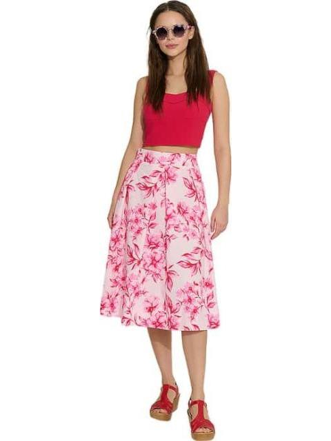 FALDA CRUZADA FLORES BEIGE/HUESO HOLLY LAND