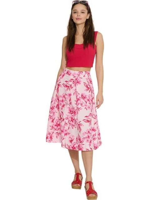 FALDA CRUZADA FLORES BEIGE/HUESO HOLLY LAND - Imagen 5