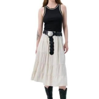 FALDA DE LINO BEIGE HOLLY LAND