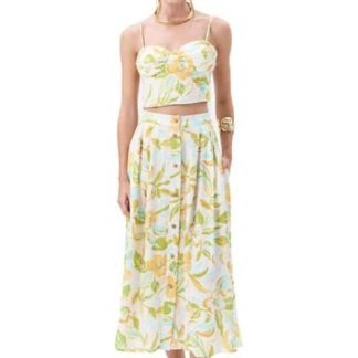 FALDA DE LINO BEIGE HOLLY LAND
