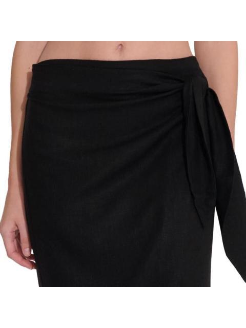 FALDA DE LINO CRUZADA NEGRO HOLLY LAND - Imagen 6
