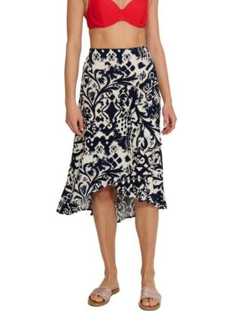FALDA ESAMPADA AZUL MARINO HOLLY LAND - Imagen 2