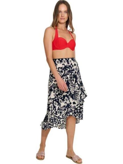 FALDA ESAMPADA AZUL MARINO HOLLY LAND - Imagen 3