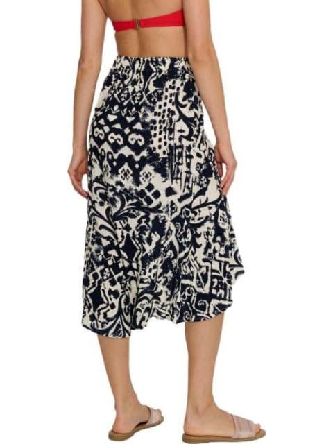 FALDA ESAMPADA AZUL MARINO HOLLY LAND - Imagen 4