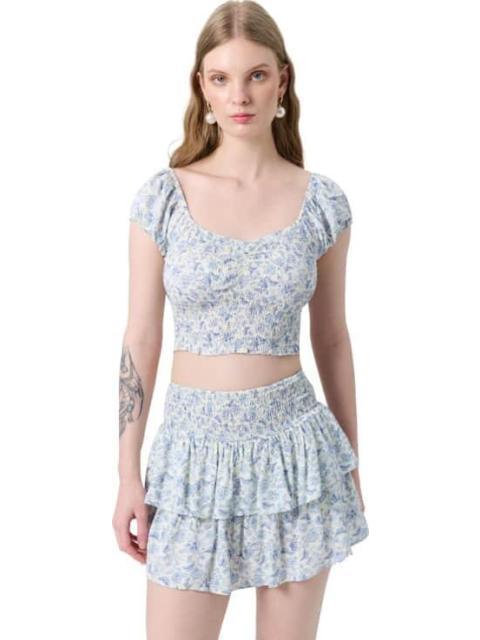 FALDA ESTAMPADA AZUL HOLLY LAND - Imagen 4