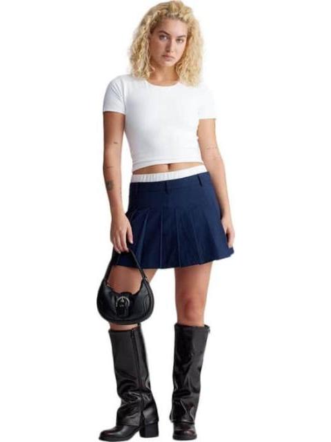 FALDA SHORT CINTURA ALTA AZUL MARINO HOLLY LAND