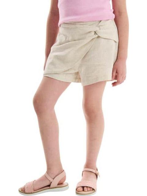 FALDA SHORT DE LINO BEIGE HOLLY LAND KIDS - Imagen 5