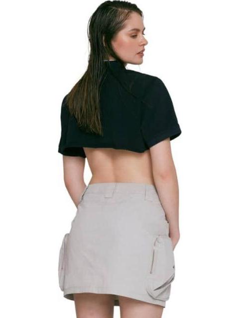 FALDA SHORT GABARDINA GRIS HOLLY LAND - Imagen 4