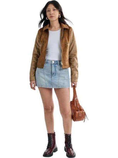 FALDA SHORT MEZCLILLA BLEACH ATMOSPHERE DNM