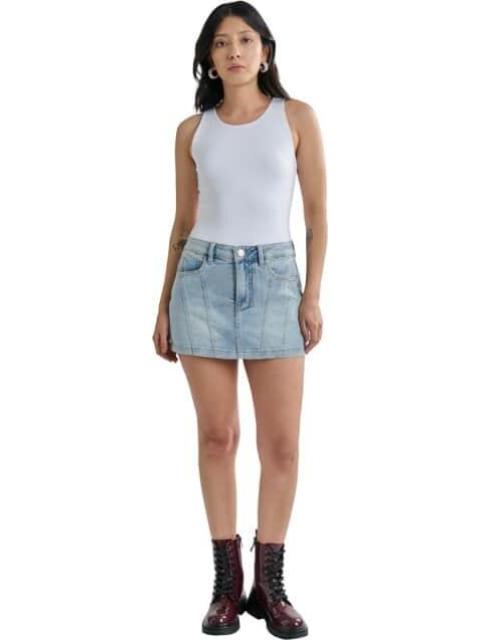 FALDA SHORT MEZCLILLA BLEACH ATMOSPHERE DNM - Imagen 2