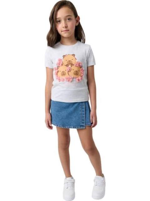 FALDA SHORT MEZCLILLA GRIS ATMOSPHERE DNM